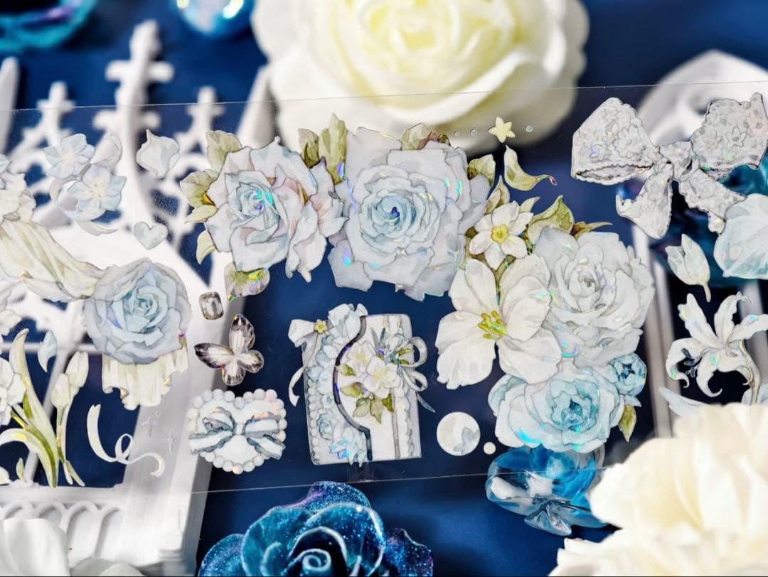 贝壳光 青柠微光 6cm×10m 海外マスキングテープ　バラ