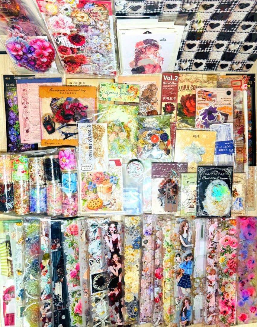 b*i様 最終SALE★海外マステ・コラージュ素材他♡大量まとめ売り 【B】おま