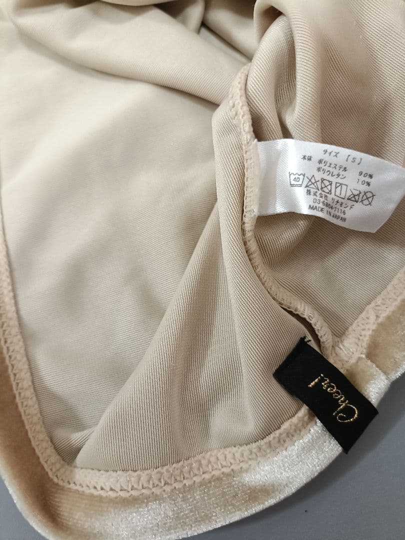 unoa　ウノア　トップス　Velour　Champagne dress　美品