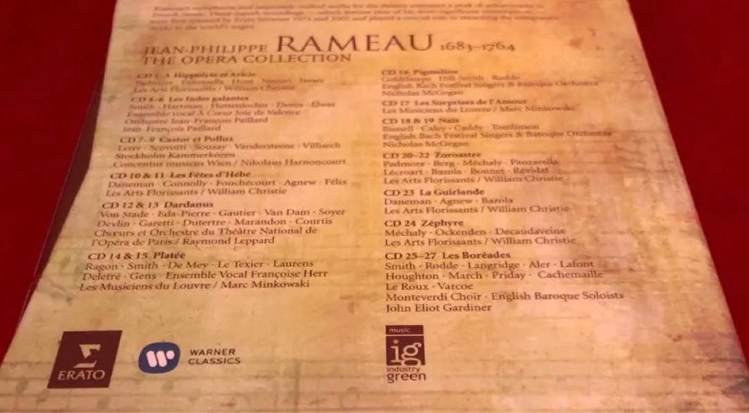 クラシック RAMEAU THE OPERA COLLECTION