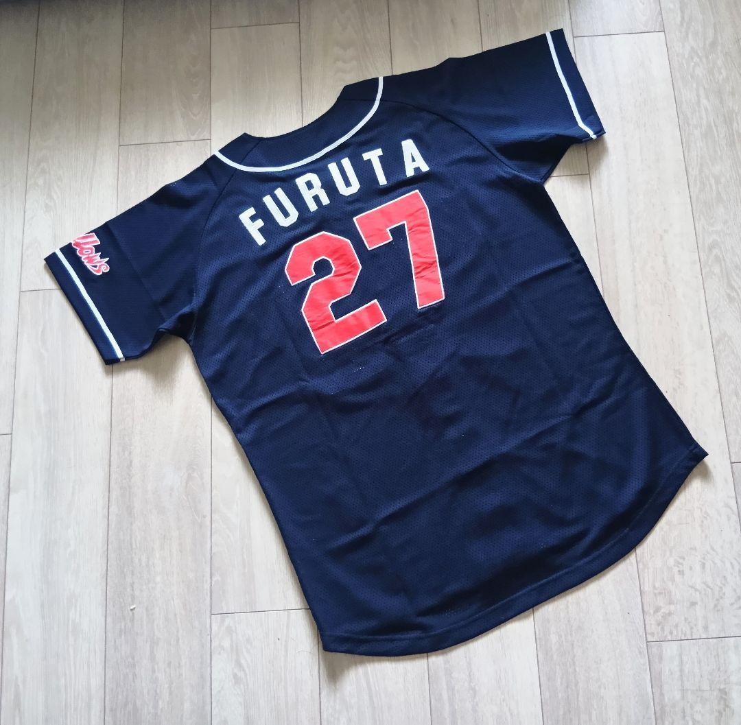 【当時物　袋付き】ヤクルト　スワローズ　古田　ビジター　ユニフォーム　フリー