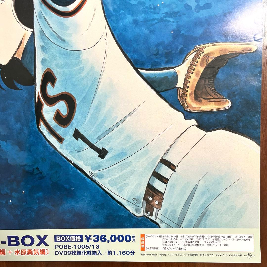 野球狂の詩　B2ポスター　水島新司　水原勇気 販促非売品　未使用