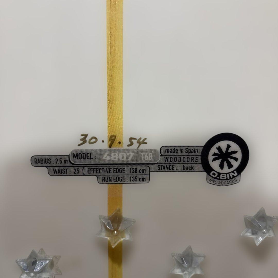 O-SIN スノーボード モデル4807 168cm
