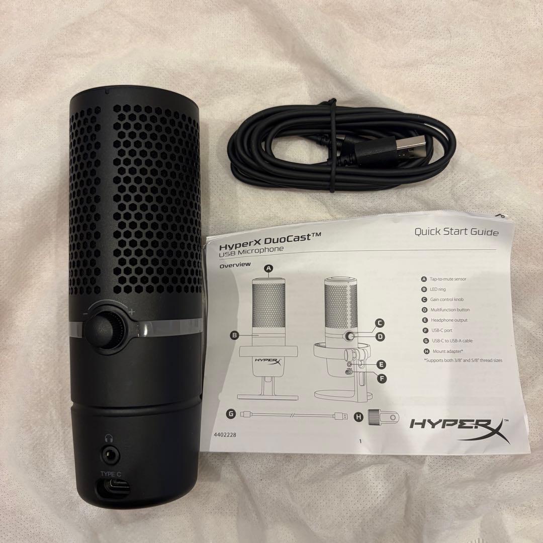 明*)様 マイクアーム付属 HyperX DuoCast USBマイク 配信に最
