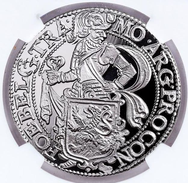 2017年 オランダ ライオンダラー 1オンス銀メダル PF70 特別ラベル