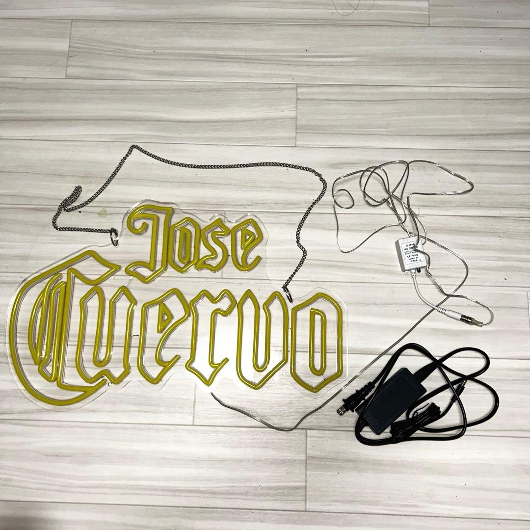 ホセ クエルボ LED ネオンサイン Jose Cuervo ロゴサイン 黄色