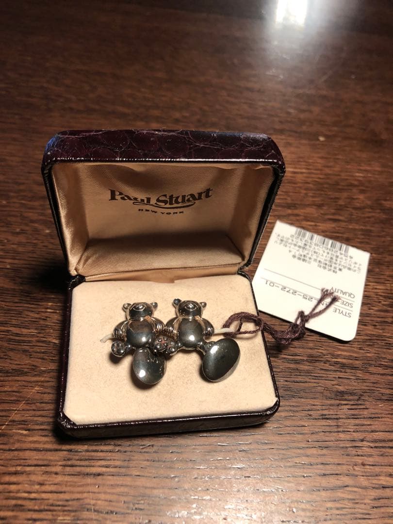 Paul Stuart テディベアのカフスボタン（中古）