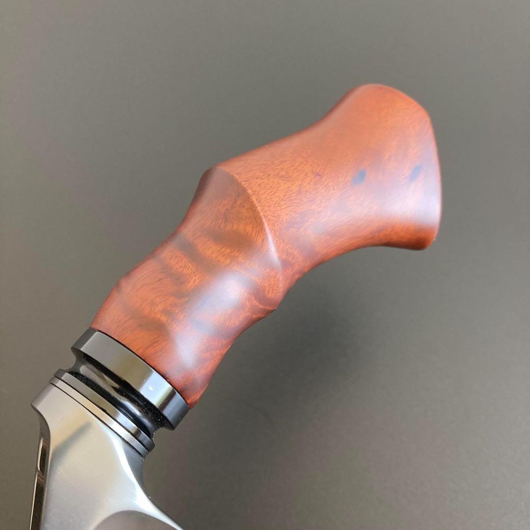 ウッドグリップ ロッドビルディング ウッドガングリップ 天然木 ガンメタ