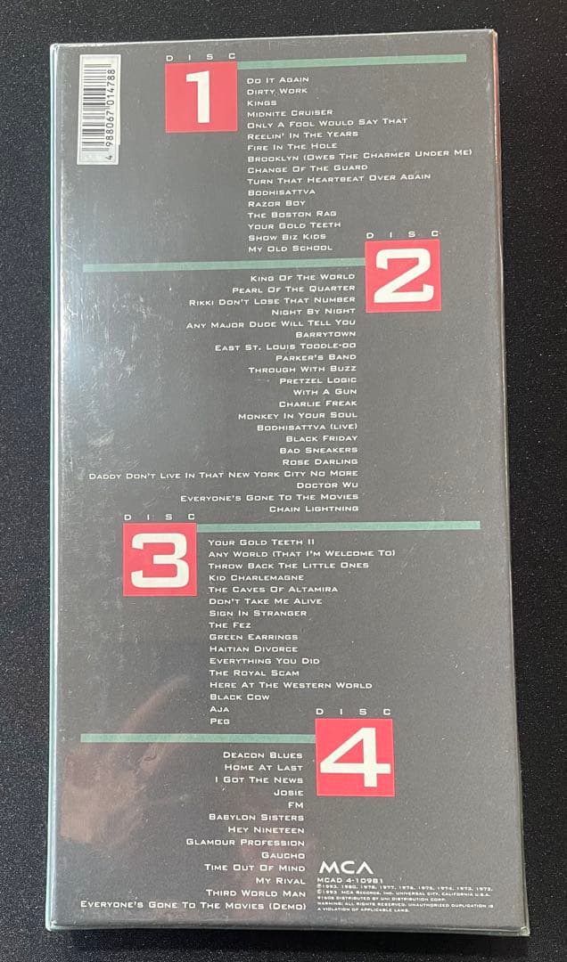 新品 スティーリー・ダン BOX 1994年来日記念盤 人脈図ポスター封入