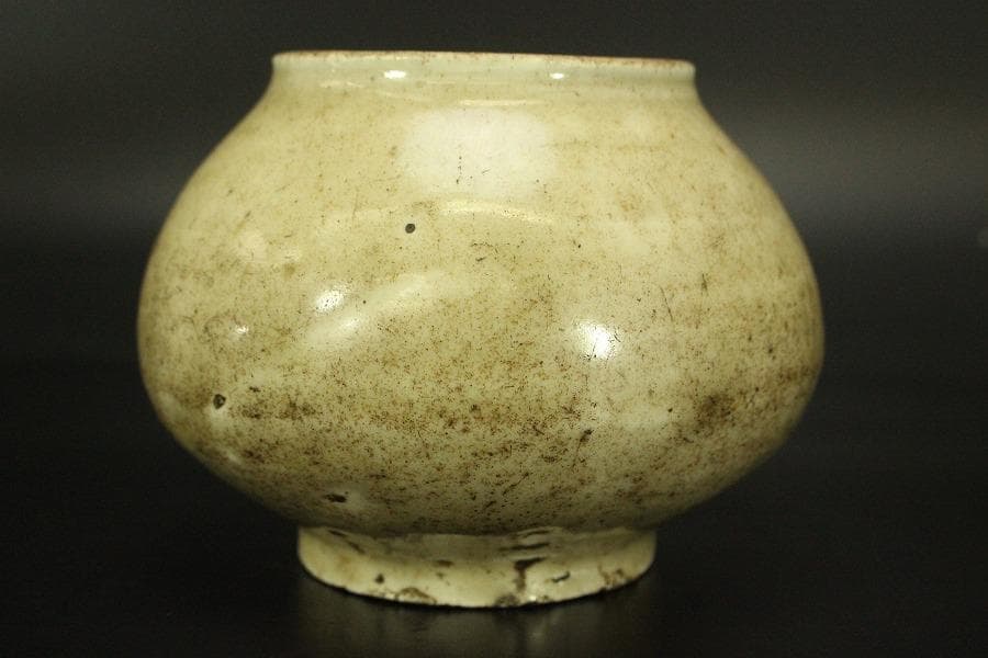 李朝 白磁 提灯壷 時代物(A803)