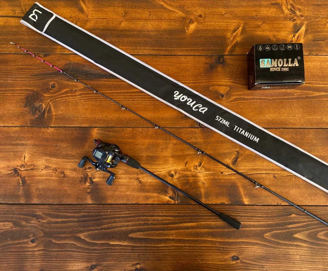 ジギングセット　C572ML スロージギング　オフショアロッド　レフトハンドル