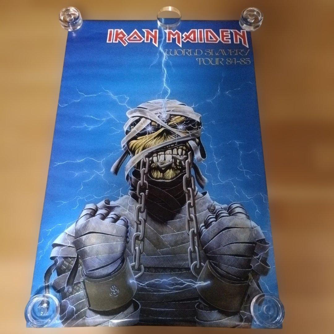 IRON MAIDEN ポスター 1985 WORLD SLAVERY TOUR