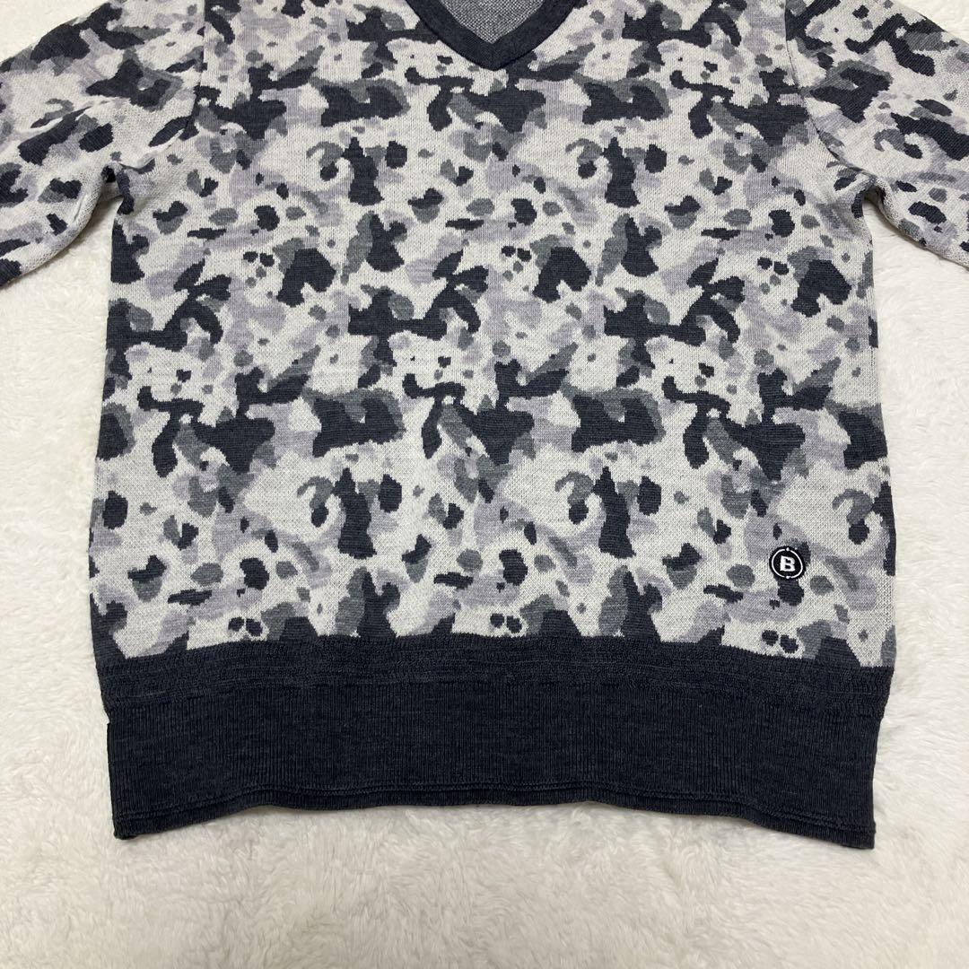 ⭐︎極美品⭐︎ BRIEFING セーター ニット カモフラ Vネック ゴルフウエア