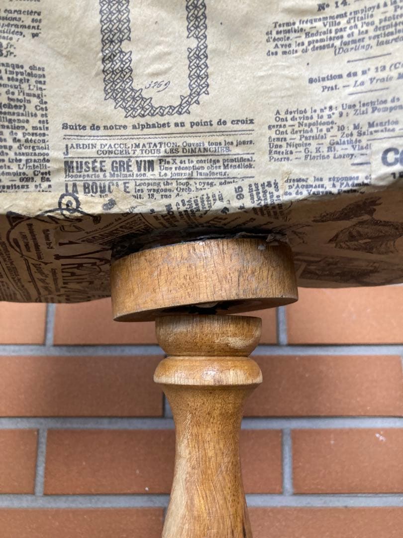 D 訳あり　マネキン　トルソー　アンティーク調　ヴィンテージ　みつ脚　木製