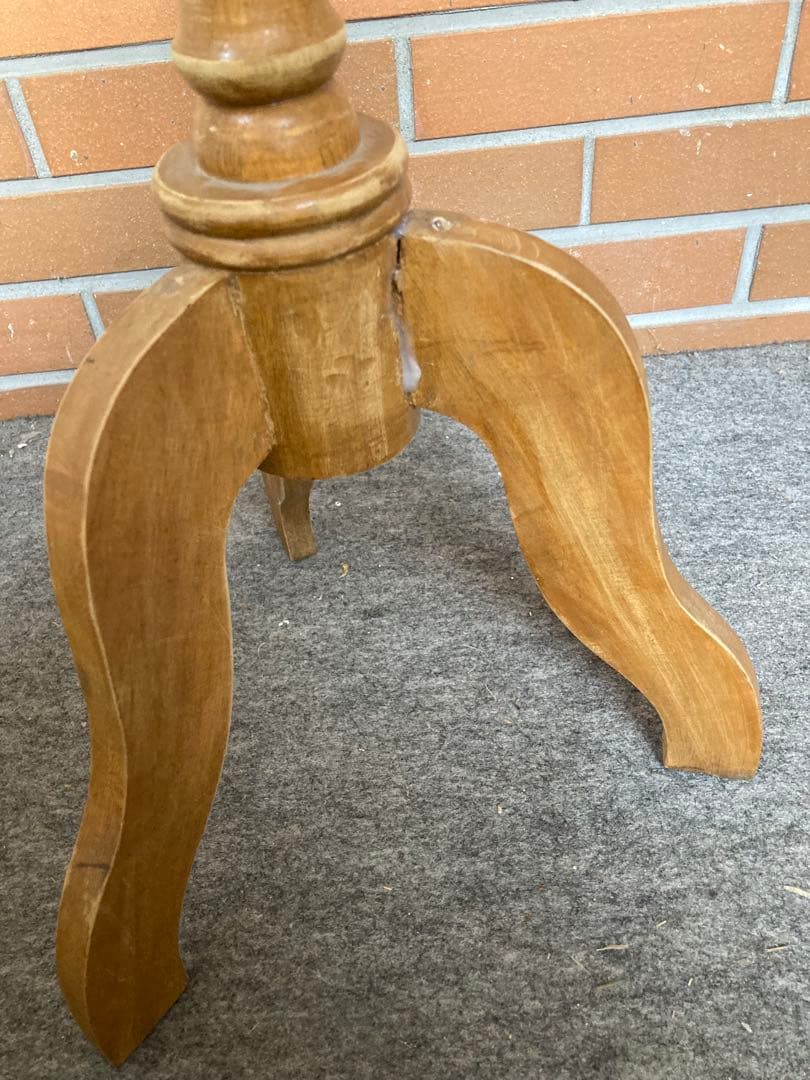 D 訳あり　マネキン　トルソー　アンティーク調　ヴィンテージ　みつ脚　木製