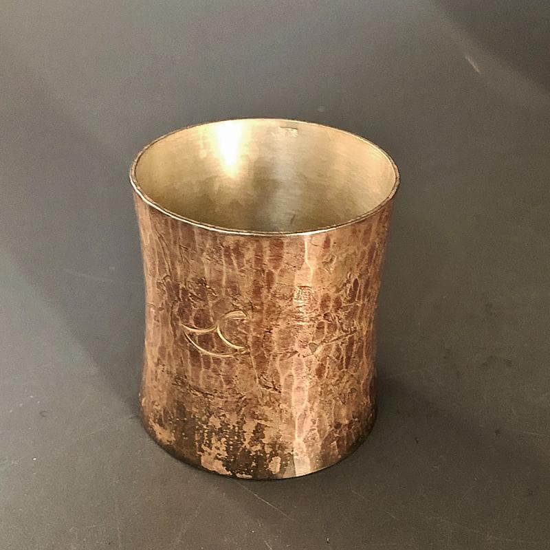 ◆509◆純銀　刻印有　蓋置 67.8g