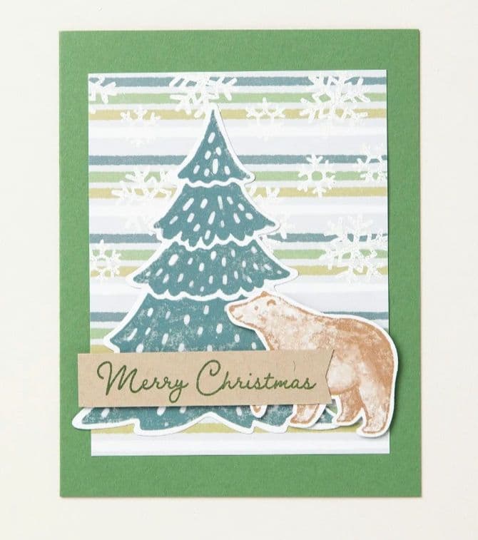 最後の１点♡スタンピンアップ　くま スタンプ&パンチ