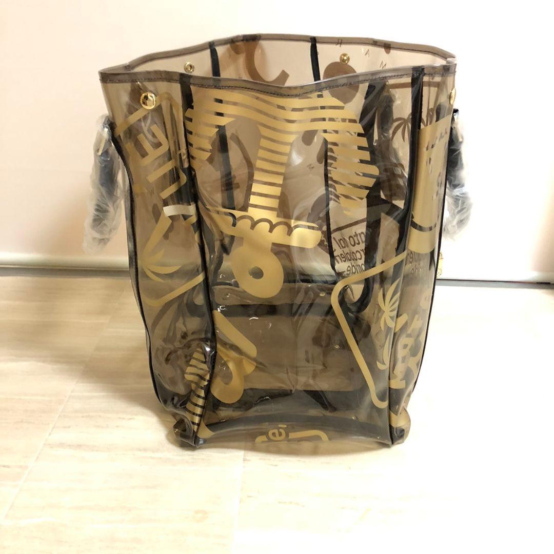 MUTA MARINEムータマリン クリア トートバッグビーチバッグ ブラック