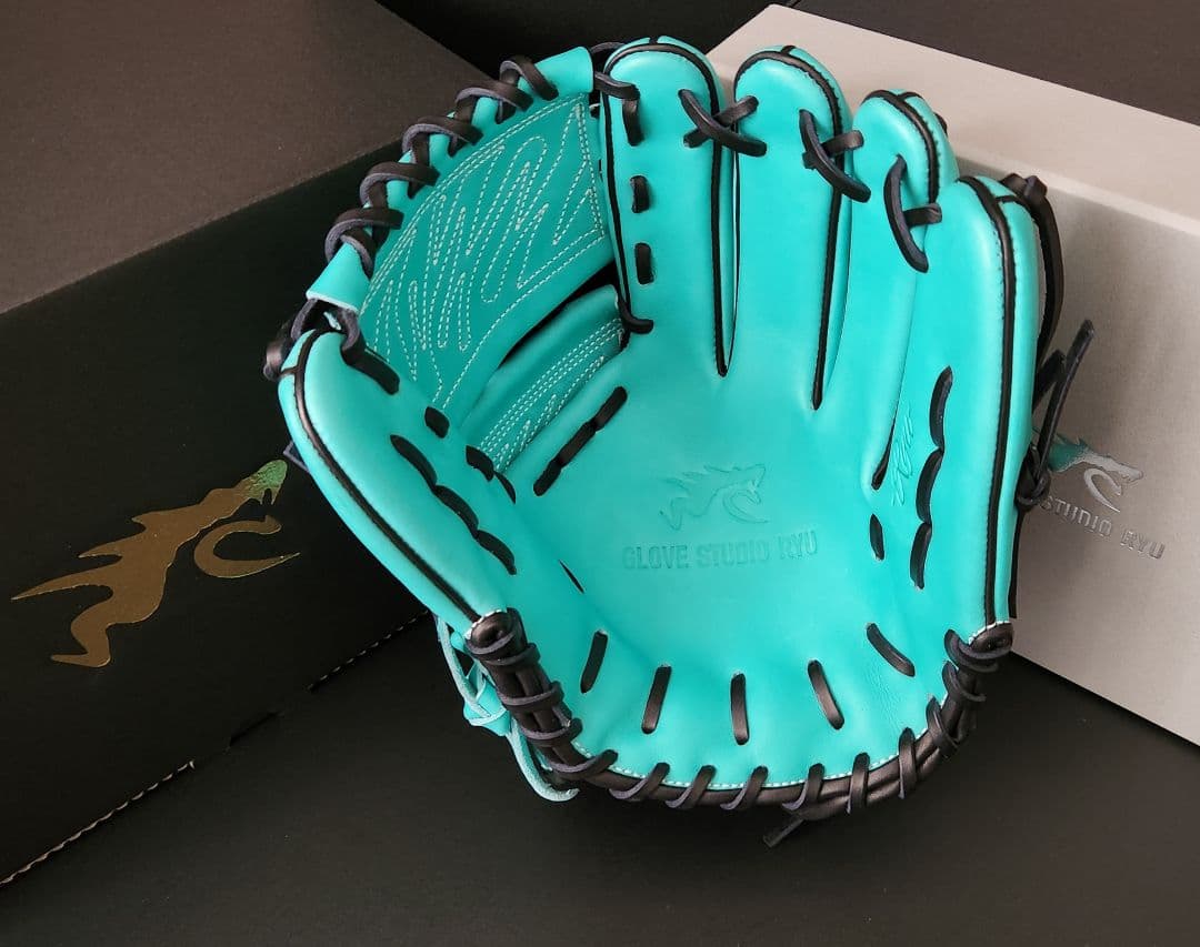 RYUプロモデル☆硬式投手用☆T BLUE×BLACK☆付属品完備☆龍☆台湾