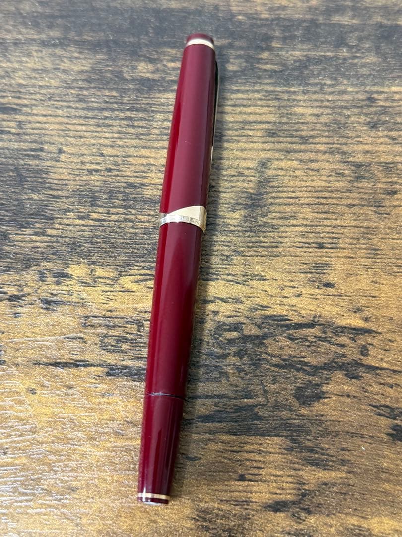 筆記確認＆洗浄済　1960年代　12 ボルドー　モンブラン　万年筆 18金　F