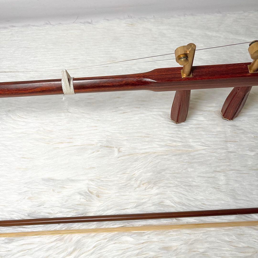 【正規証付】 二胡 弓松脂 ケース付 本蛇皮製