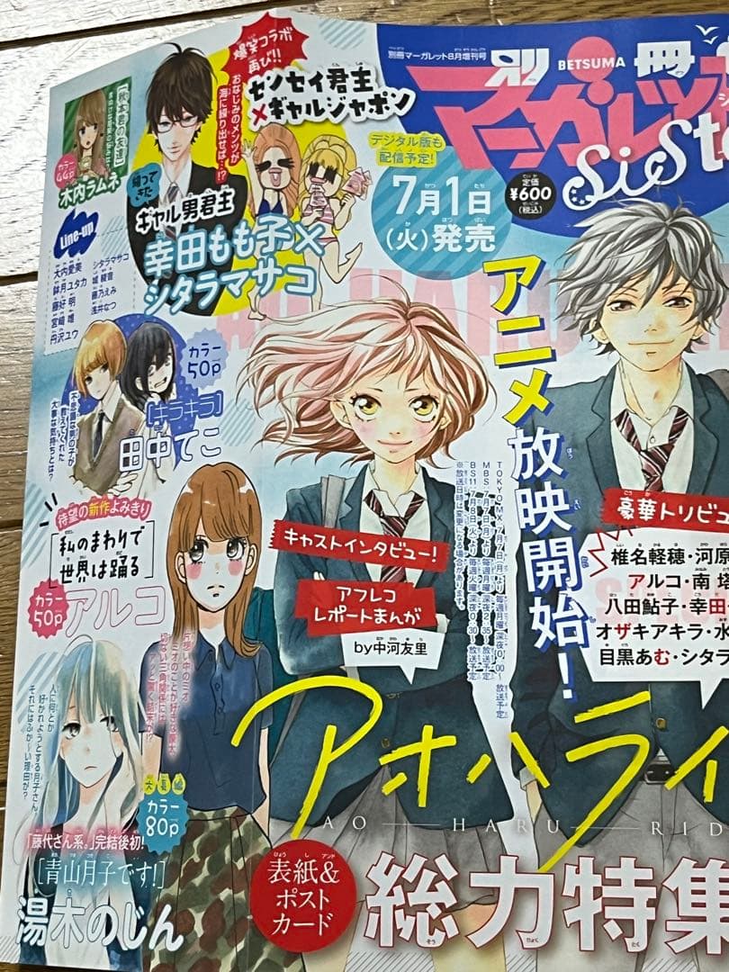 希少 プレミア 未開封DVD付 別冊マーガレット2014年7月号 アオハライド