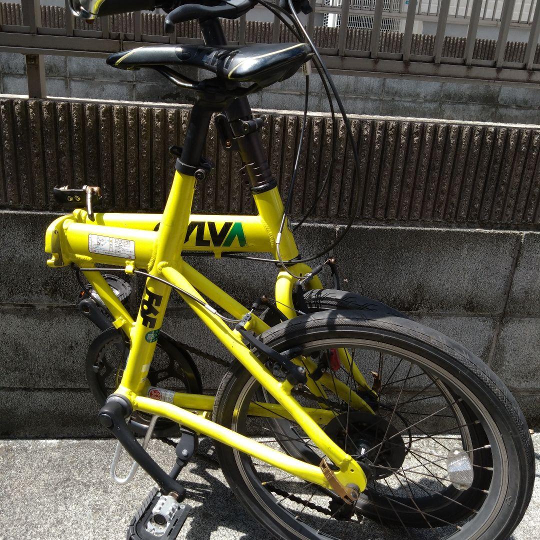 町田市引取限定　CYLVA 折りたたみ自転車 イエロー