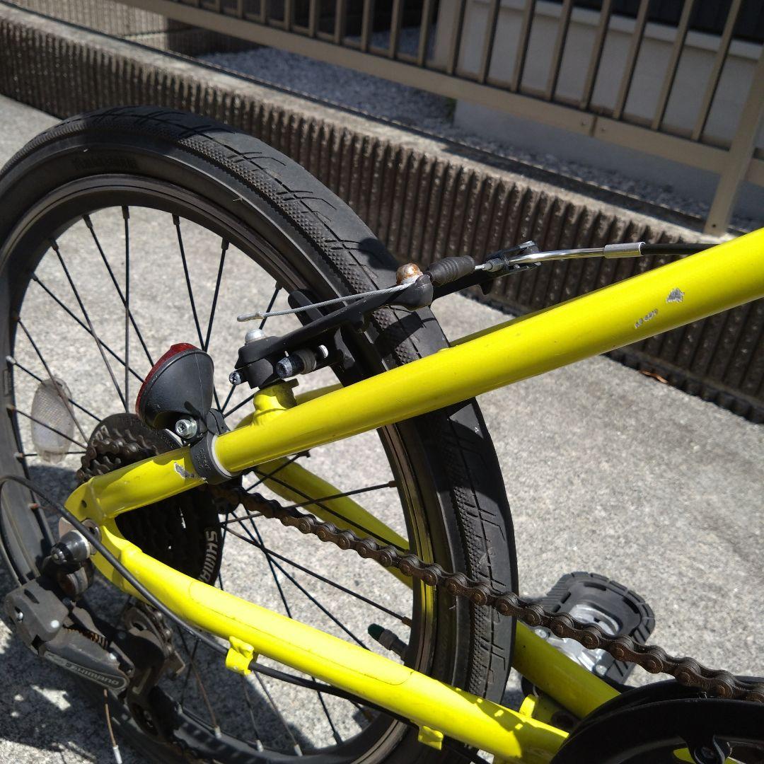 町田市引取限定　CYLVA 折りたたみ自転車 イエロー