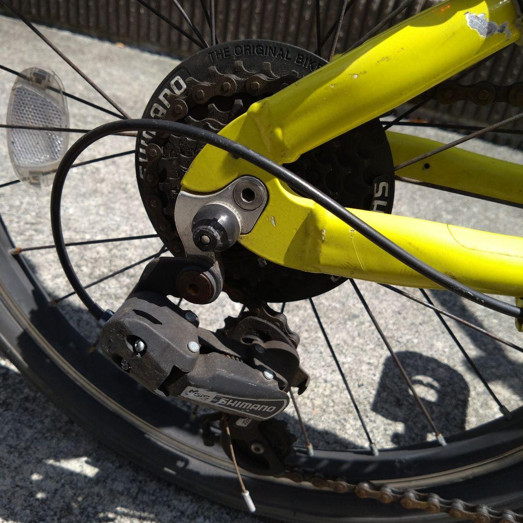 町田市引取限定　CYLVA 折りたたみ自転車 イエロー