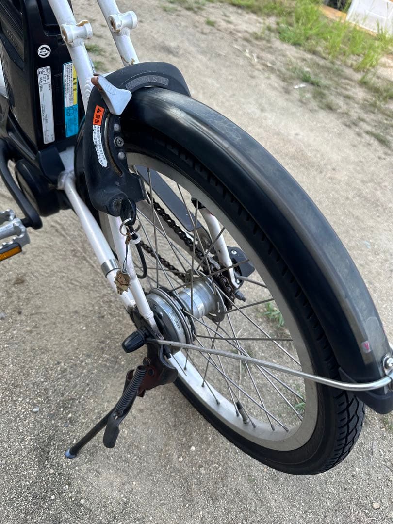 引き取り限定！ヤマハ電動アシスト自転車 パス！ホワイト・バッテリー２個