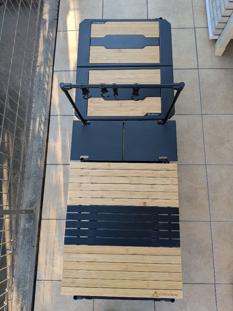 IGTテーブルセット + Campingmoon グリルテーブル