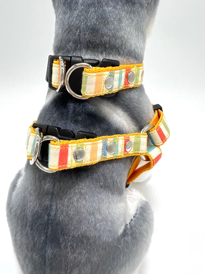 犬用品　首輪　ハーネス リード　ジョイントリード フルセット ハンドメイド