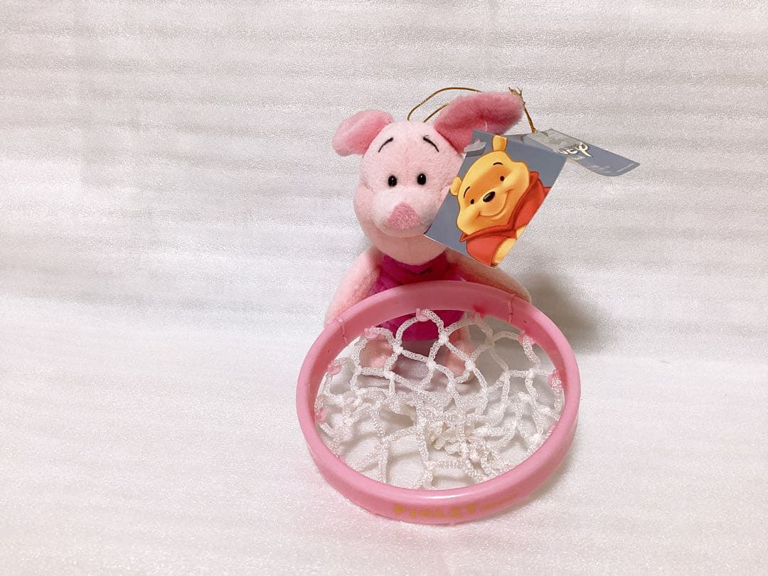 ❤︎Disney❤︎くまのプーさん&ピグレット ミニバスケットゴールぬいぐるみセット