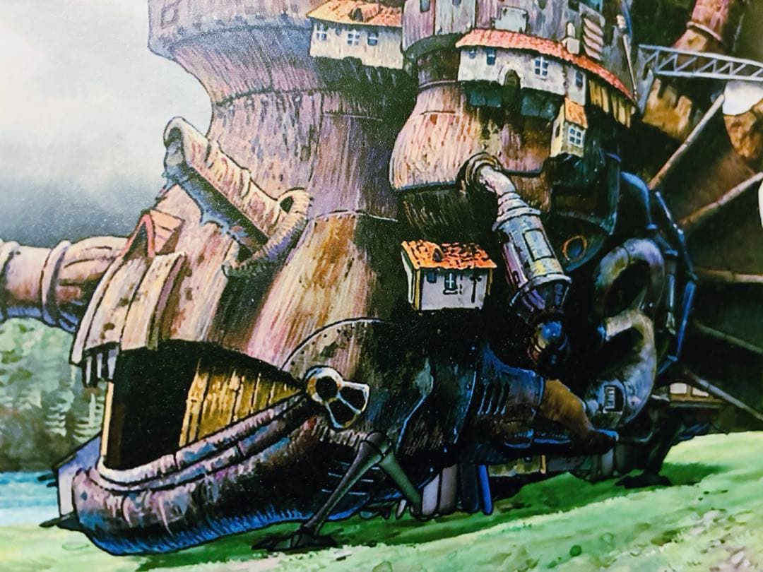 スタジオジブリ公式 ハウルの動く城 木製　壁掛けアートパネル インテリア