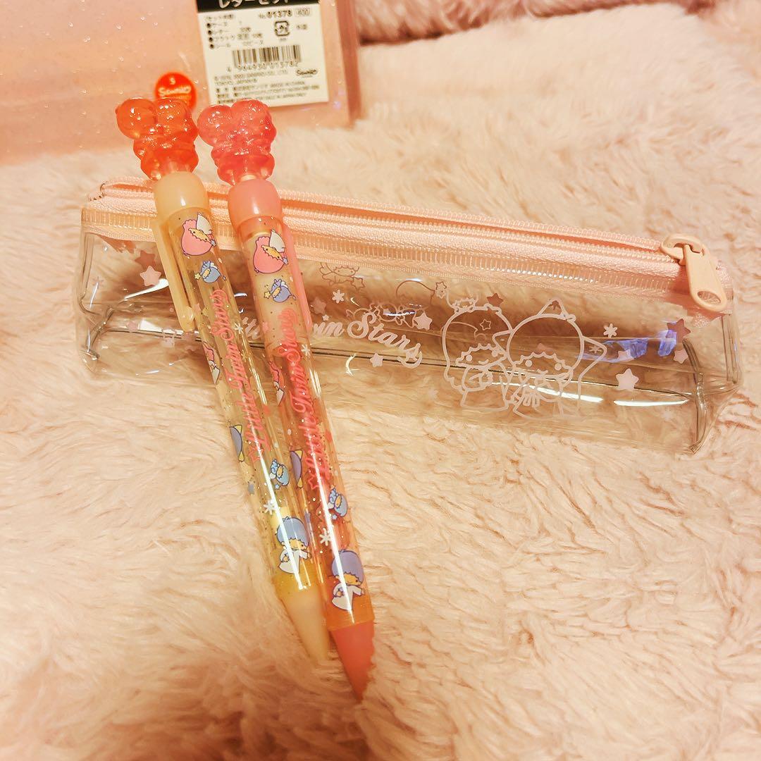 希少レア　キキララ　ケース入りレターセット　ペン　平成レトロ　サンリオ　2003