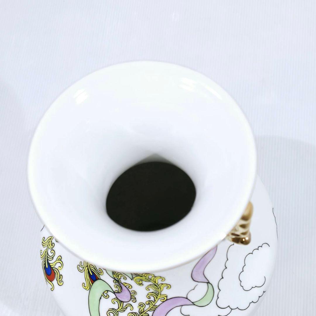 中国美術 鳳蕭圖 花瓶 仙女 磁器製花瓶 乾隆年製 職人手描き 西王母 当時物