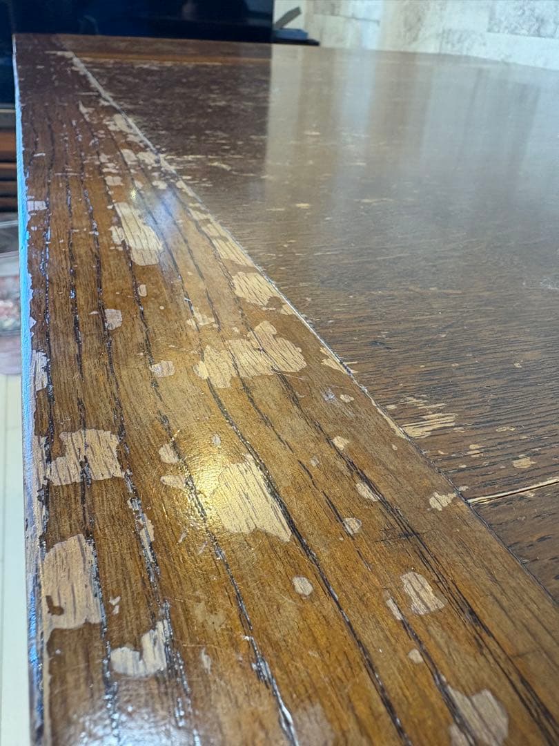 【1/5】イギリスアンティークドローリーフテーブル(ダイニングセット)※椅子別売