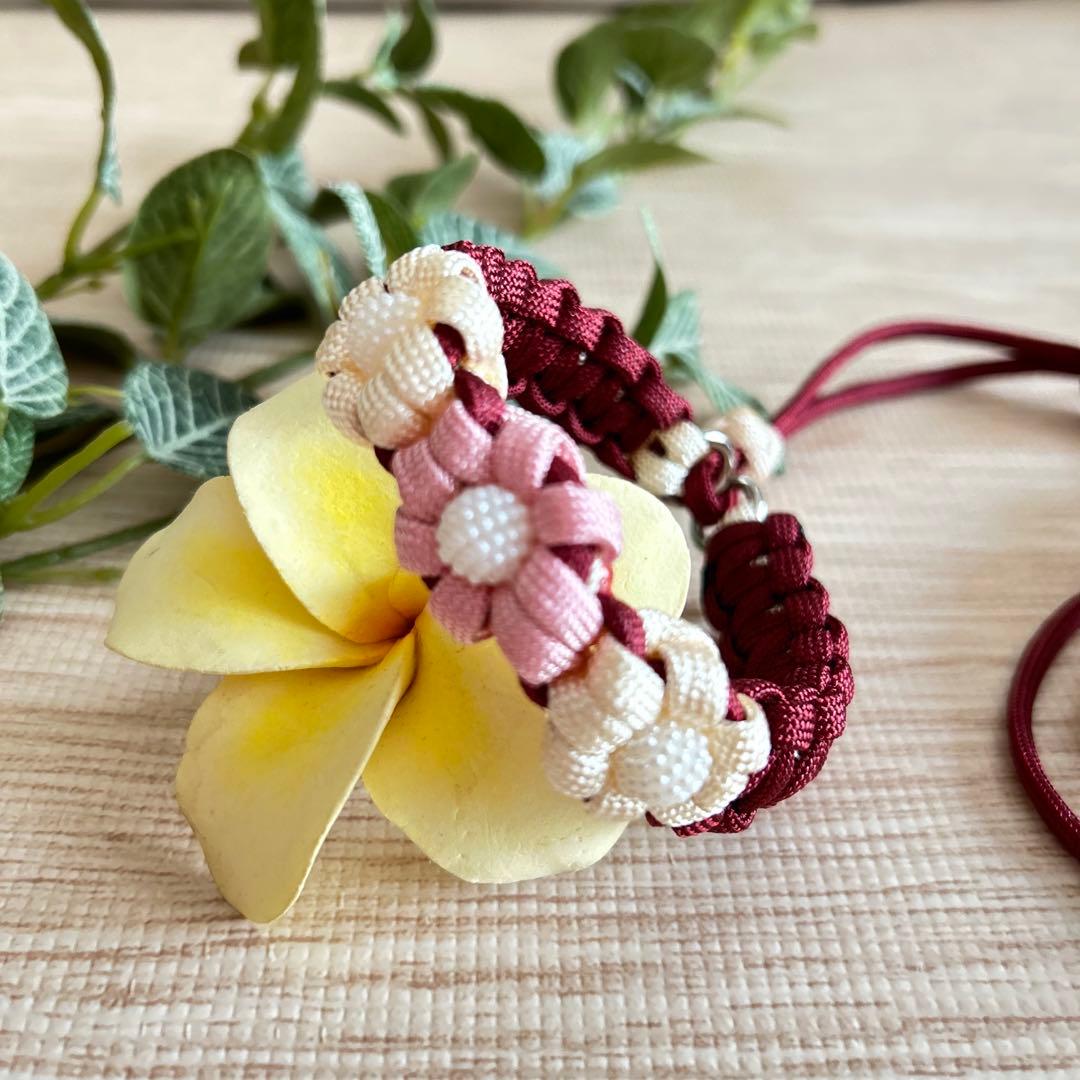 パラコードリード&首輪一体型　ハーフチョーク　No.119