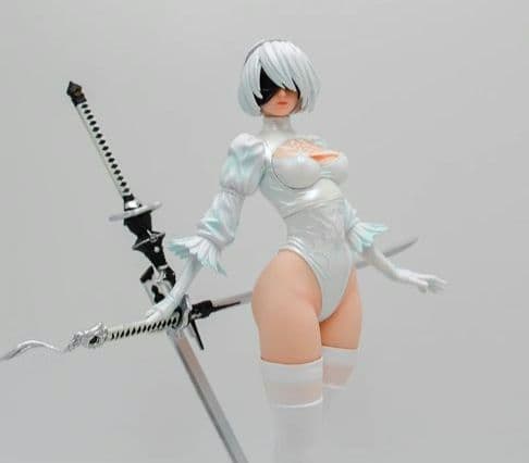 ニーアオートマタ　2b　ヨルハ　白　フィギュア