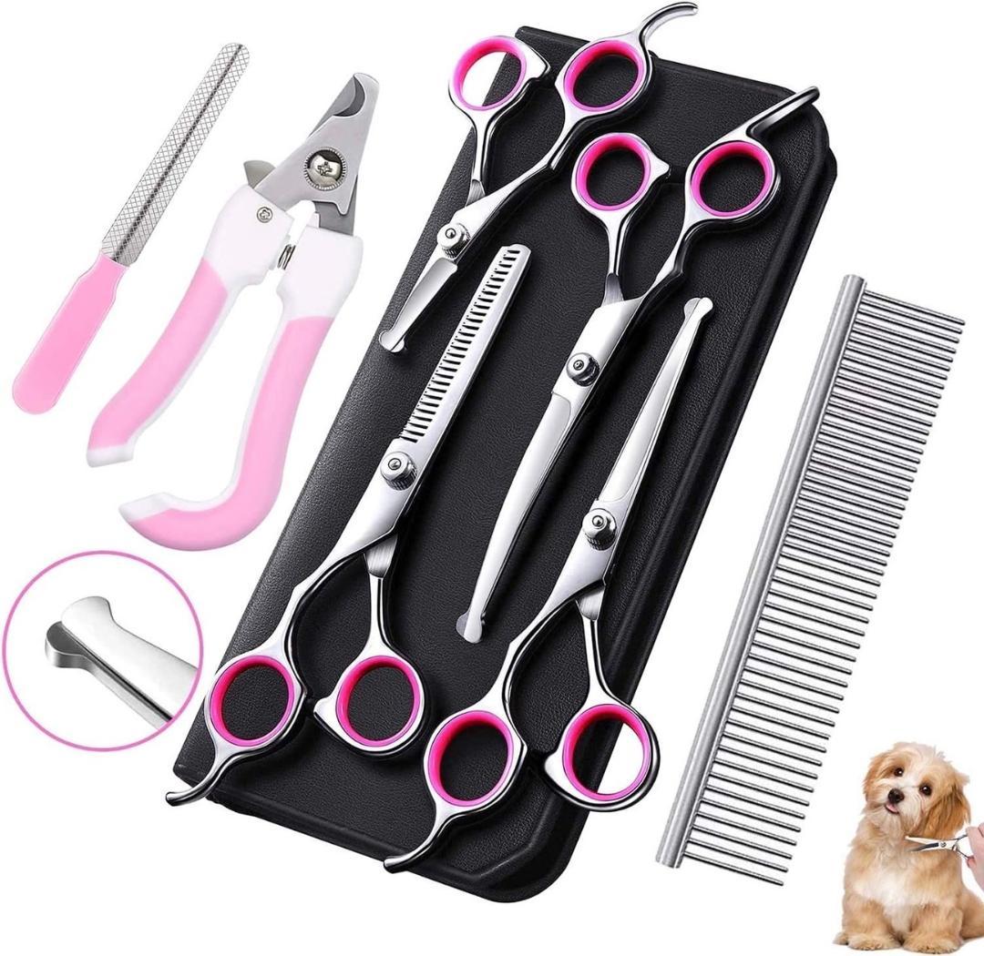❤プロが選んだペットトリミングシザー☆フルセット❣切れ味抜群＆安心安全♪❤