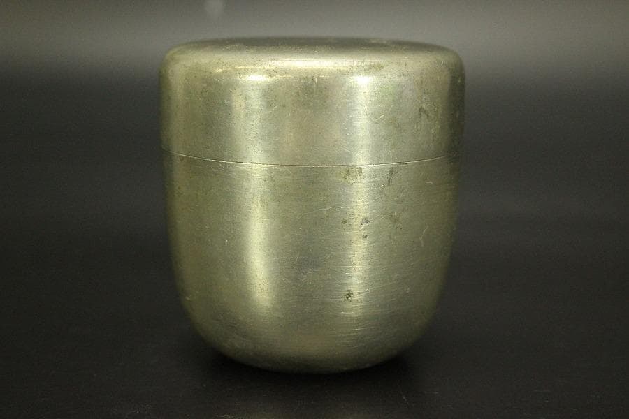 茶道具 錫 棗 茶壷 煎茶(A548)