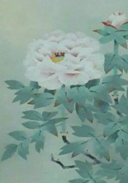 掛け軸/すずめ？/牡丹？