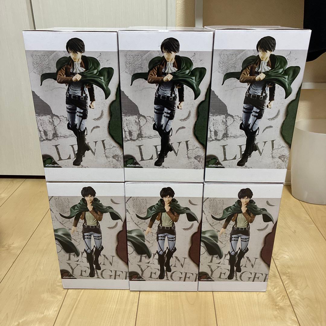 進撃の巨人 Grandista リヴァイ エレン 各3個　計6個
