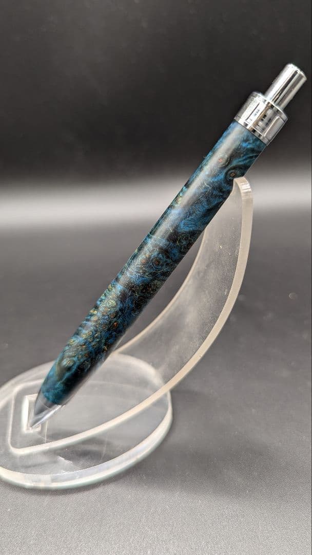 466ペン工房翌檜　スタビライズドウッドバーチバール　木軸シャーペン　ボールペン