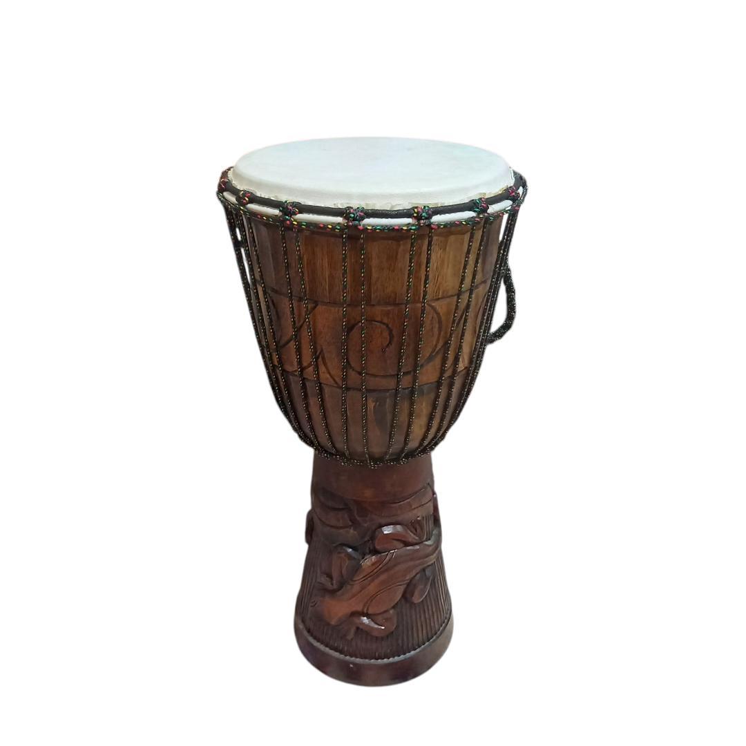 民族楽器 JEMBE ジャンベ アフリカ 打楽器 トカゲ柄