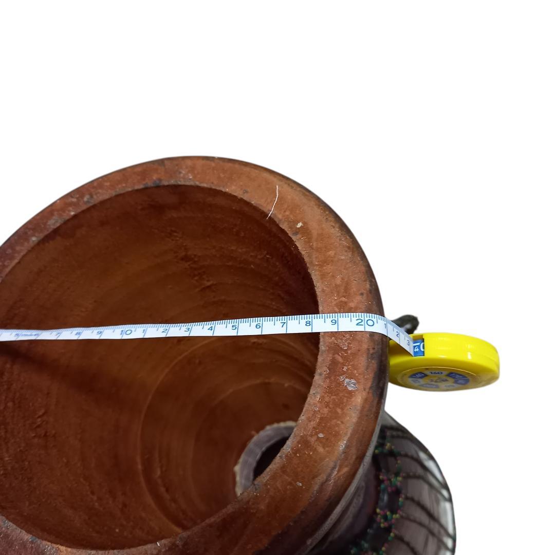 民族楽器 JEMBE ジャンベ アフリカ 打楽器 トカゲ柄