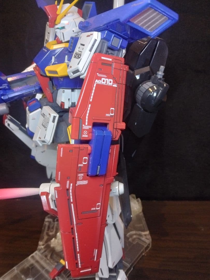 MG　ZZガンダムVer.Ka プレミアムデカール仕様　塗装完成品　説明書台座付