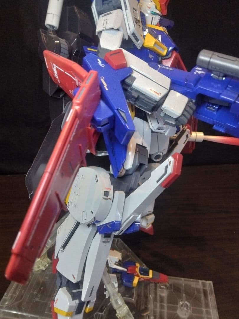 MG　ZZガンダムVer.Ka プレミアムデカール仕様　塗装完成品　説明書台座付