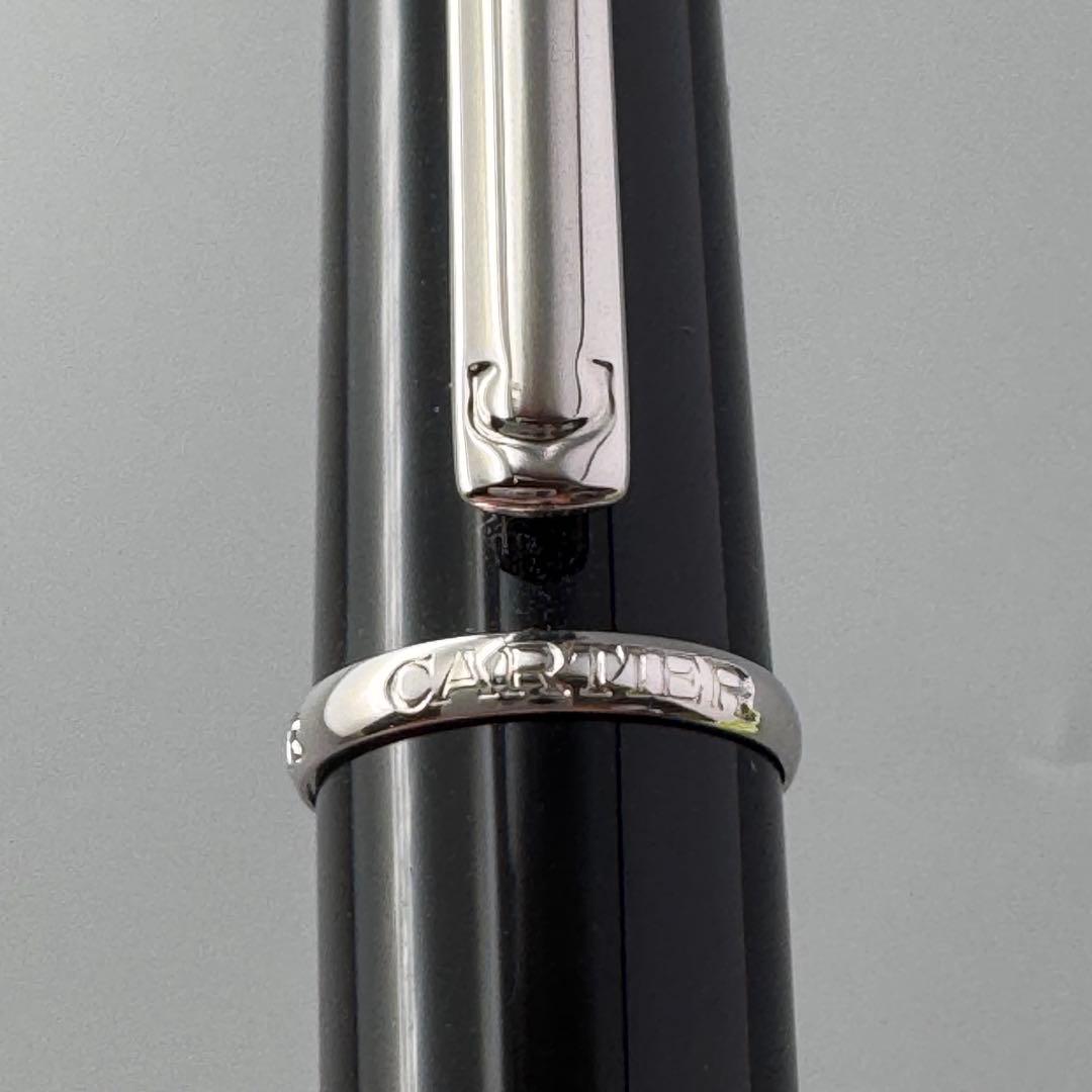 ディアボロ ドゥ カルティエ ツイスト式ボールペン ブラック/シルバー