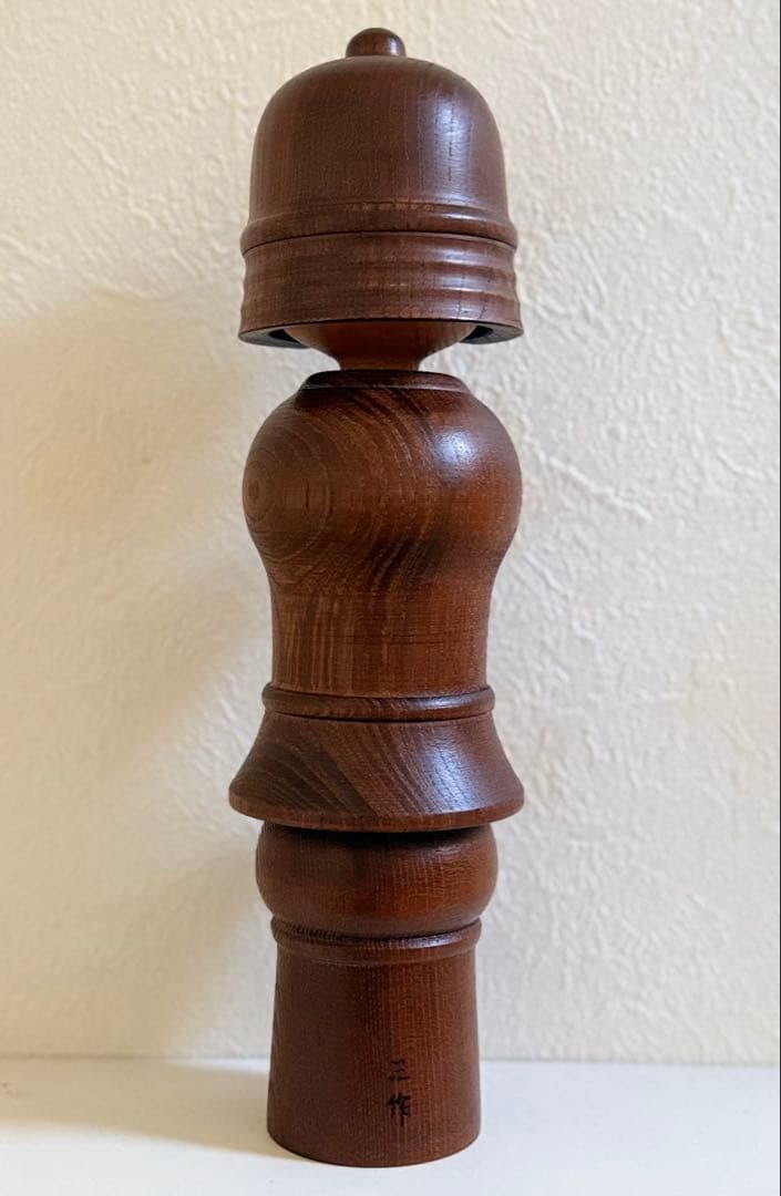 【希少・大型】創作こけし 関口三作 作「武人」高さ約27cm